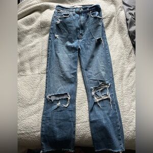 Abercrombie and fitch high rise jeans